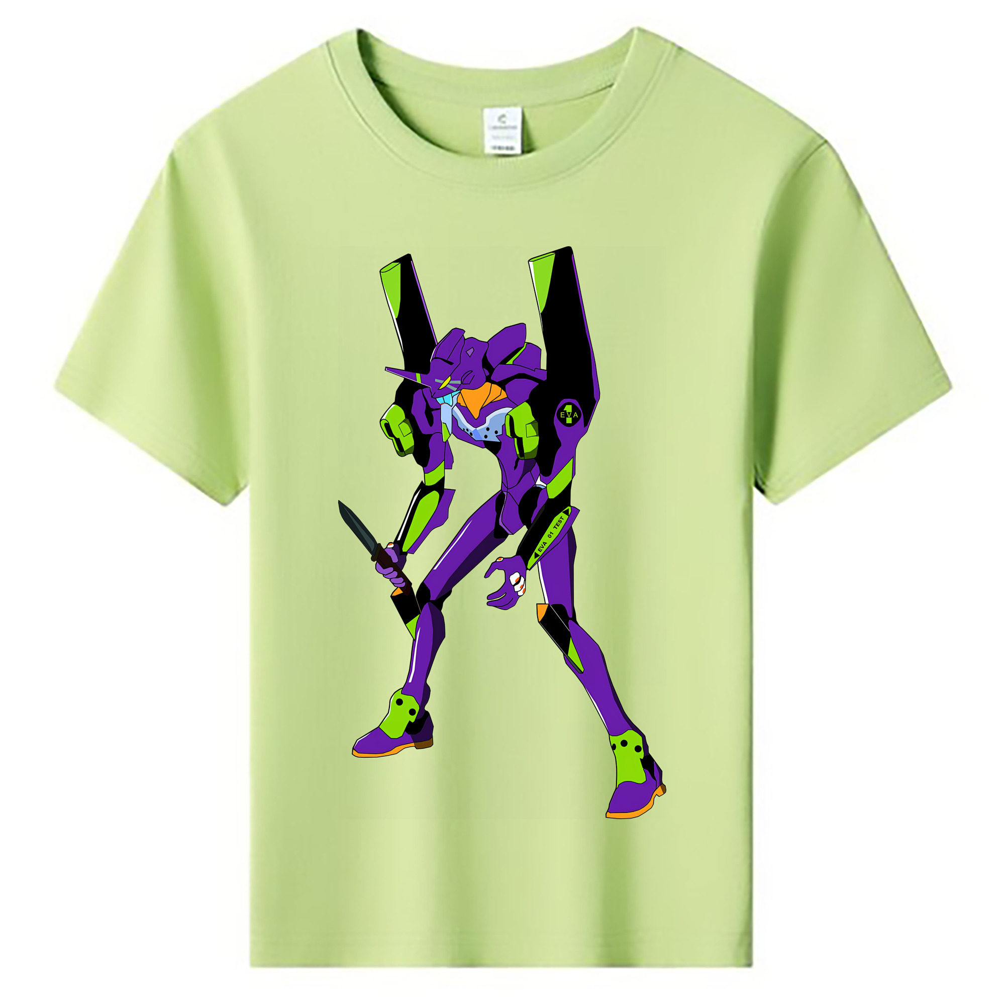 （画像用） EVA 新世紀エヴァンゲリオン 綿100％キッズTシャツ（フロントプリント）